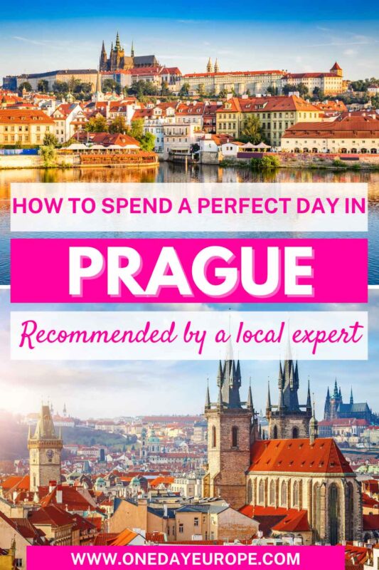 one day in prague itinerary pin