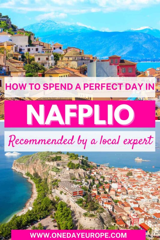 A Perfect One Day in Nafplio Itinerary pin