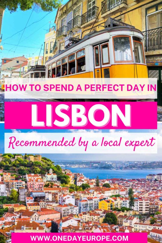 A Perfect One Day in Lisbon Itinerary pin