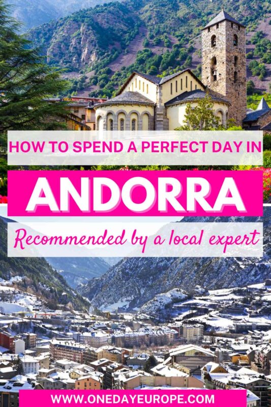 A Perfect One Day In Andorra La Vella Itinerary pin