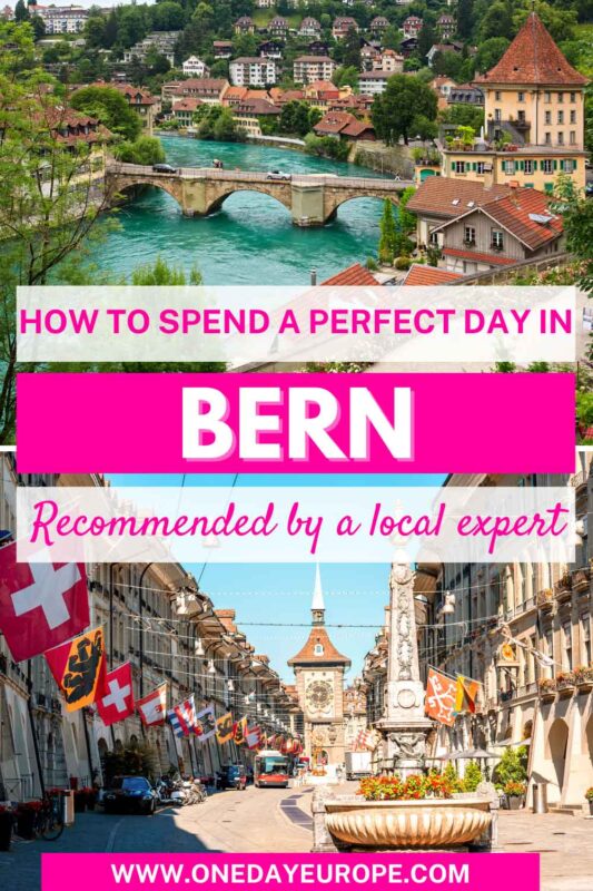 A Perfect One Day in Bern Itinerary pin