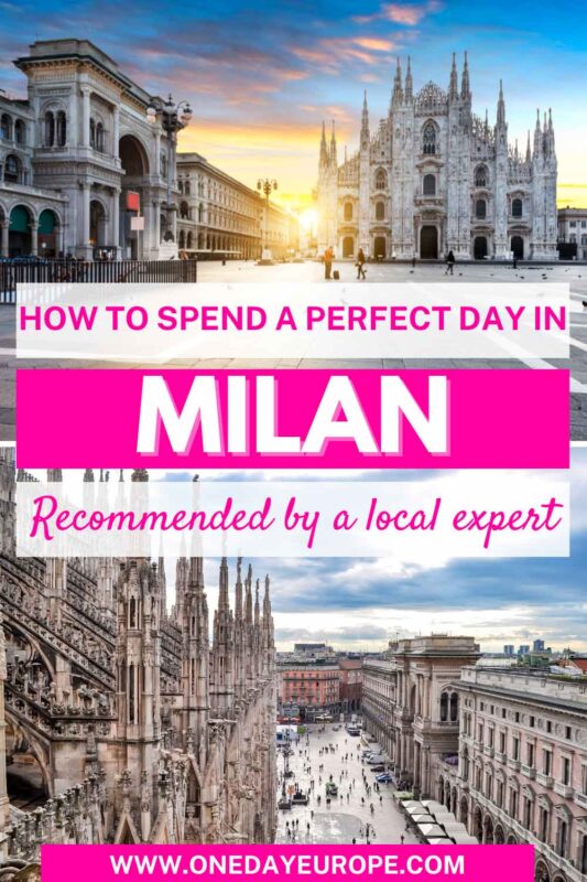 A Perfect One Day In Milan Itinerary pin